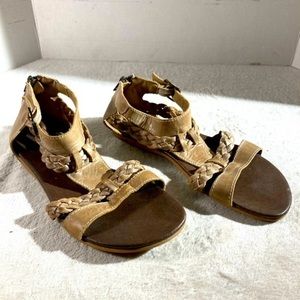 Woman’s Roan Posey Taupe Leather Sandals